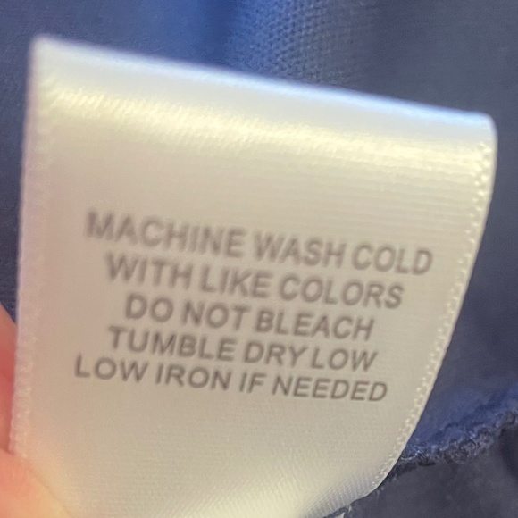 Robbie Bee Navy Blue and Cream Ruffle Dress Sz 6 - Picture 7 of 7